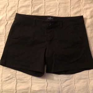 American Eagle Black Midi Shorts